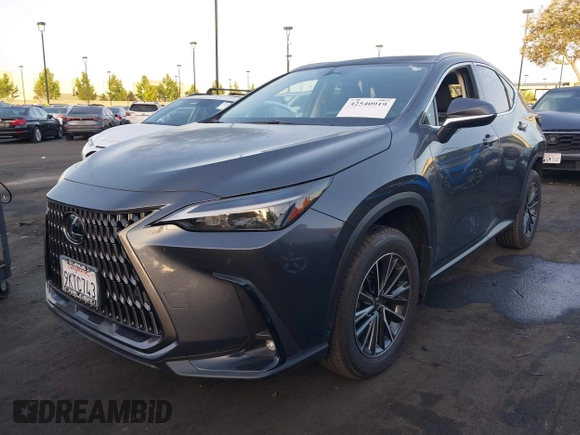 2024 Lexus NX 350h Premium with VIN JTJGKCEZ3R5019690, listed as a IAAI auction lot 42540919 with 21,705 mi miles and . Bid and sale history available at DreamBid. Image 2.