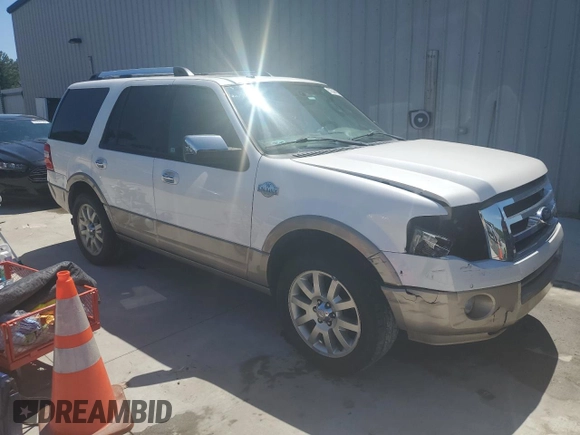 2014 Ford Expedition XLT with VIN 1FMJU1H5XEEF61472, listed as a Copart auction lot 57844415 with 182,792 mi miles and Salvage title. Bid and sale history available at DreamBid. Image 4.