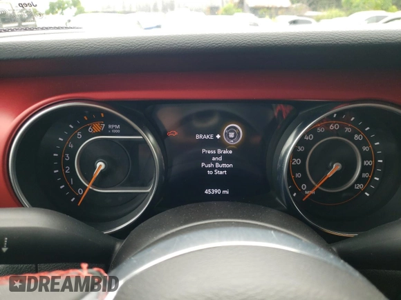 2023 Jeep Wrangler Rubicon with VIN 1C4HJXFNXPW693260, listed as a Copart auction lot 60275285 with 45,390 mi miles and Clean title. Bid and sale history available at DreamBid. Image 9.