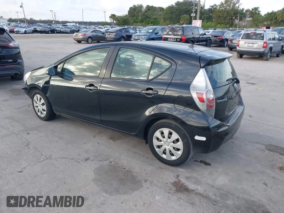 2012 Toyota Prius One with VIN JTDKDTB35C1511112, listed as a IAAI auction lot 41074047 with 156,510 mi miles and . Bid and sale history available at DreamBid. Image 3.