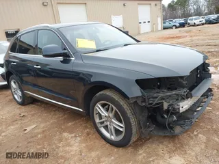 2017 Audi Q5 Premium with VIN WA1C2AFP5HA091896, listed as a IAAI auction lot 41553610 with 124,553 mi miles. Bid and sale history available at carsss.com. Image 1.