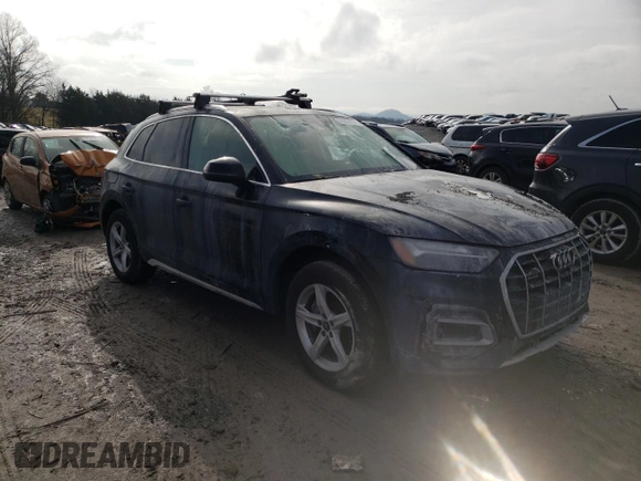 2021 Audi Q5 Premium with VIN WA1AAAFY0M2074513, listed as a Copart auction lot 36267453 with 20,850 mi miles. Bid and sale history available at carsss.com. Image 4.