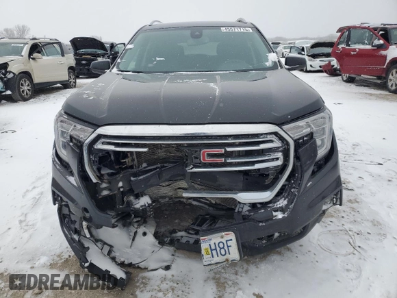 2022 GMC Terrain SLT with VIN 3GKALVEV8NL146626, listed as a Copart auction lot 45571715 with 69,694 mi miles and Salvage Title. Bid and sale history available at carsss.com. Image 5.