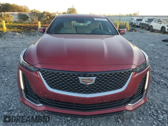 2022 Cadillac CT5 Luxury with VIN 1G6DW5RK1N0122734, listed as a Copart auction lot 82427634 with 23,757 mi miles and Salvage Title. Bid and sale history available at carsss.com. Image 5.