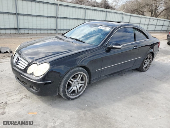 2006 Mercedes-Benz CLK-Class 3.5L with VIN WDBTJ56JX6F174833, listed as a Copart auction lot 45694465 with 144,172 mi miles and Salvage Title. Bid and sale history available at carsss.com. Image 1.