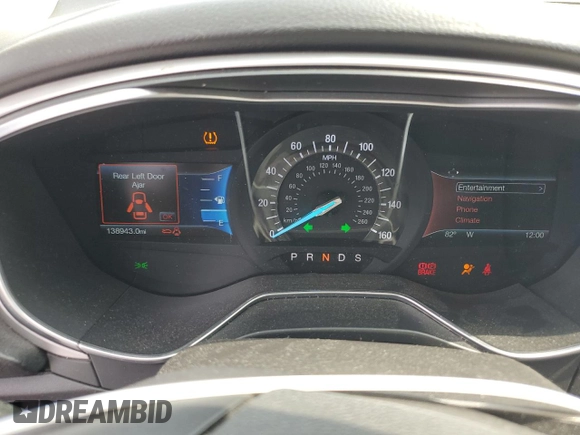 2016 Ford Fusion SE с VIN 3FA6P0T94GR381173, выставлен на аукционе Copart как лот 62491595 с пробегом 138 943 миль миль и Списание • Salvage title. История ставок и продаж доступна на DreamBid. Изображение 9.