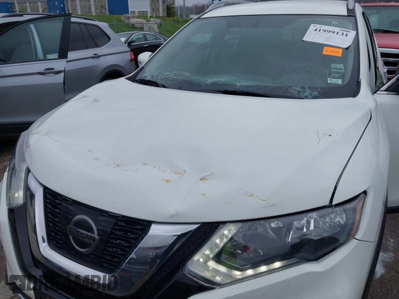 2017 Nissan Rogue SL with VIN 5N1AT2MV7HC854485, listed as a IAAI auction lot 41999131 with 155,181 mi miles. Bid and sale history available at carsss.com. Image 6.