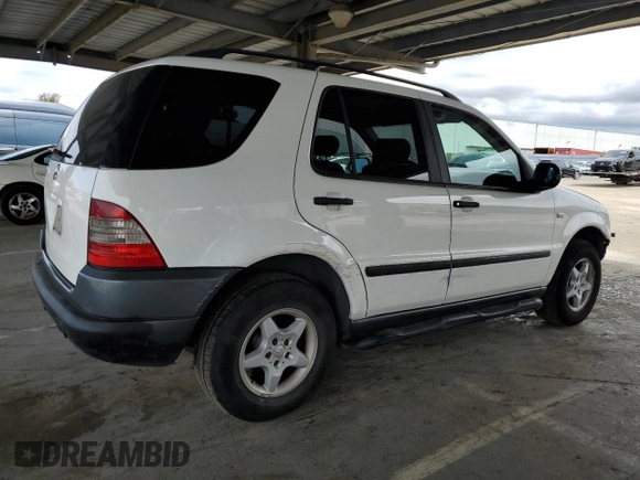 1999 Mercedes-Benz M 320/430/500 with VIN 4JGAB54E9XA130876, listed as a Copart auction lot 51714835 with 191,810 mi miles and Salvage Title. Bid and sale history available at DreamBid. Image 3.