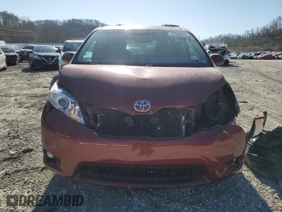2015 Toyota Sienna Ltd with VIN 5TDDK3DCXFS101103, listed as a Copart auction lot 47593655 with 142,524 mi miles and Salvage Title. Bid and sale history available at carsss.com. Image 5.