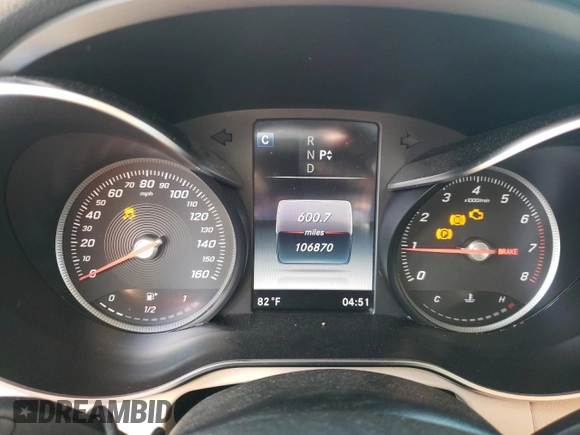 2019 Mercedes-Benz GLC 300 z VIN WDC0G4JB3KV169139, wystawiony jako Copart lot #55762975 z przebiegiem 106 870 mil mil oraz Szkoda całkowita • Salvage title. Historia ofert i sprzedaży dostępna na DreamBid. Obrazek 9.