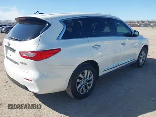 2014 Infiniti QX60 with VIN 5N1AL0MN4EC550191, listed as a IAAI auction lot 41702478 with 176,885 mi miles. Bid and sale history available at carsss.com. Image 4.