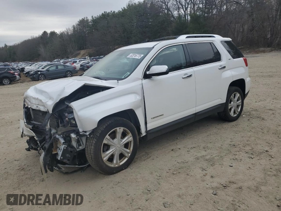 2016 GMC Terrain SLT z VIN 2GKFLUE3XG6230243, wystawiony jako Copart lot #52016775 z przebiegiem 148 257 mil mil oraz Szkoda całkowita • Salvage title. Historia ofert i sprzedaży dostępna na DreamBid. Obrazek 1.