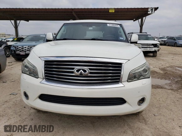 2013 Infiniti QX56 with VIN JN8AZ2NF2D9530785, listed as a Copart auction lot 41306444 with 148,029 mi miles and Salvage Title. Bid and sale history available at carsss.com. Image 5.