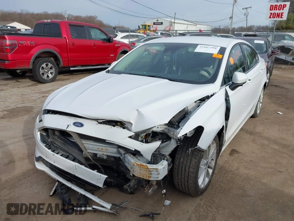 2020 Ford Fusion Hybrid SE with VIN 3FA6P0LU5LR195611, listed as a IAAI auction lot 41807998 with 128,439 mi miles. Bid and sale history available at carsss.com. Image 2.