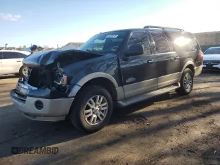 2008 Ford Expedition EL Eddie Bauer with VIN 1FMFK175X8LA18698, listed as a Copart auction lot 44029175 with 218,264 mi miles and Salvage Title. Bid and sale history available at carsss.com. Image 1.
