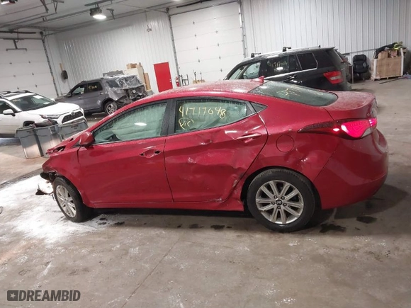 2016 Hyundai Elantra SE with VIN KMHDH4AE1GU556831, listed as a IAAI auction lot 41717048 with 91,730 mi miles. Bid and sale history available at carsss.com. Image 14.