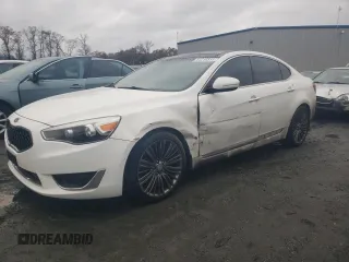 2014 Kia Cadenza Premium with VIN KNALN4D76E5148948, listed as a Copart auction lot 84216514 with 164,612 mi miles and Salvage Title. Bid and sale history available at carsss.com. Image 1.