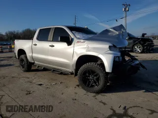 2019 Chevrolet Silverado 1500 Custom Trail Boss with VIN 3GCPYCEH8KG117346, listed as a Copart auction lot 88242435 with 110,025 mi miles and Salvage Title. Bid and sale history available at carsss.com. Image 4.