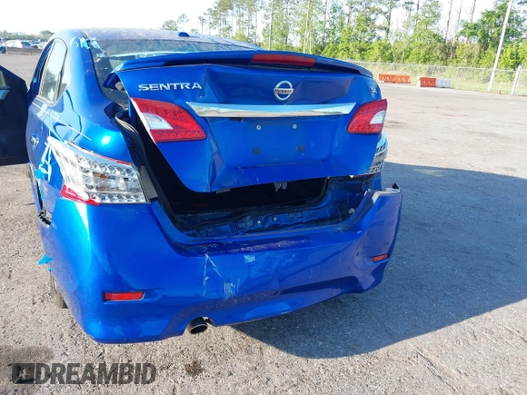 2015 Nissan Sentra S with VIN 3N1AB7AP9FY266606, listed as a IAAI auction lot 41983060 with 105,317 mi miles. Bid and sale history available at carsss.com. Image 6.