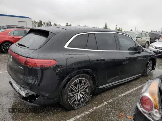2023 Mercedes-Benz EQS with VIN 4JGDM2EB7PA024100, listed as a Copart auction lot 43648184 with 11,833 mi miles and Salvage Title. Bid and sale history available at carsss.com. Image 3.