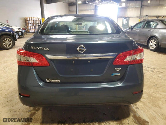 2013 Nissan Sentra SV with VIN 3N1AB7APXDL742100, listed as a Copart auction lot 49485505 with 144,173 mi miles and Salvage Title. Bid and sale history available at carsss.com. Image 6.