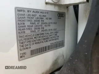 2018 Audi Q7 Premium Plus z VIN WA1LHAF78JD005788, wystawiony jako Copart lot #60714865 z przebiegiem 125 988 mil mil oraz Szkoda całkowita • Salvage title. Historia ofert i sprzedaży dostępna na DreamBid. Obrazek 12.