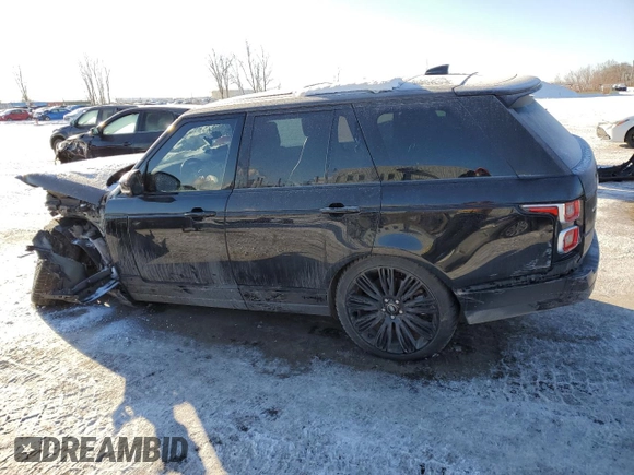 2022 Land Rover Range Rover Westminster with VIN SALGS2RU3NA470981, listed as a Copart auction lot 41821835 with 61,431 mi miles and Salvage Title. Bid and sale history available at carsss.com. Image 2.