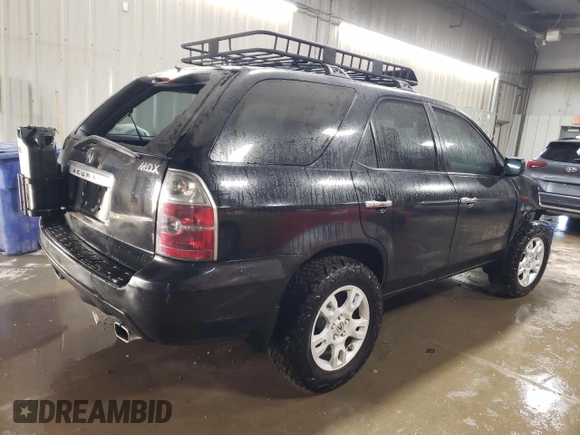 2005 Acura MDX Touring with VIN 2HNYD18915H521466, listed as a Copart auction lot 87730455 with 182,893 mi miles and Salvage Title. Bid and sale history available at carsss.com. Image 3.