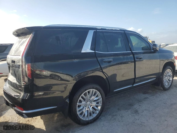 2023 Cadillac Escalade 4WD Premium Luxury with VIN 1GYS4BKL4PR302276, listed as a Copart auction lot 74957074 with 0 mi miles and Non Repairable. Bid and sale history available at carsss.com. Image 3.