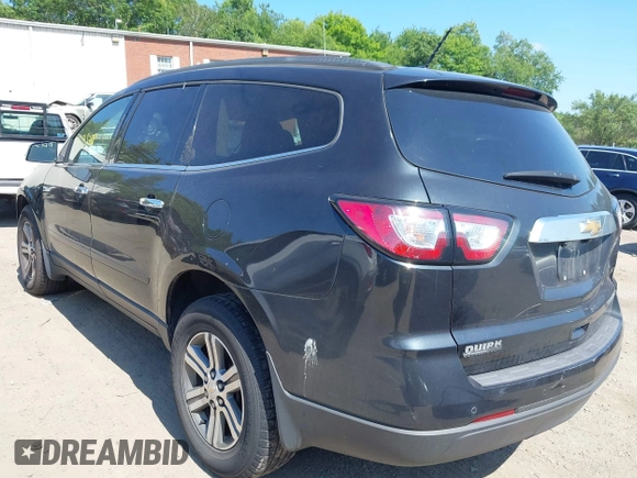 2015 Chevrolet Traverse LT z VIN 1GNKRGKD1FJ229238, wystawiony jako IAAI lot #42543288 z przebiegiem 285 667 mil mil oraz . Historia ofert i sprzedaży dostępna na DreamBid. Obrazek 3.