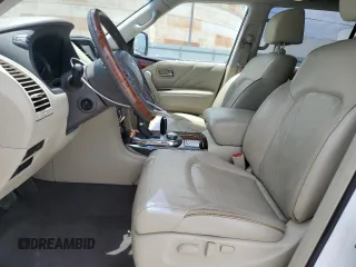 2017 Infiniti QX80 with VIN JN8AZ2NE3H9158872, listed as a Copart auction lot 52589435 with 116,980 mi miles and Salvage title. Bid and sale history available at DreamBid. Image 7.