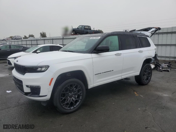 2023 Jeep Grand Cherokee L Summit with VIN 1C4RJKET9P8912883, listed as a Copart auction lot 84875984 with 8,487 mi miles and Salvage Title. Bid and sale history available at carsss.com. Image 1.