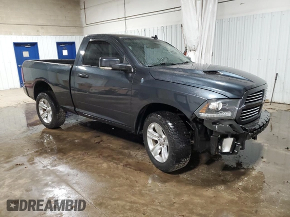 2013 Ram 1500 with VIN 3C6JR7CT6DG577410, listed as a Copart auction lot 48535205 with 75,507 mi miles and Salvage title. Bid and sale history available at DreamBid. Image 4.
