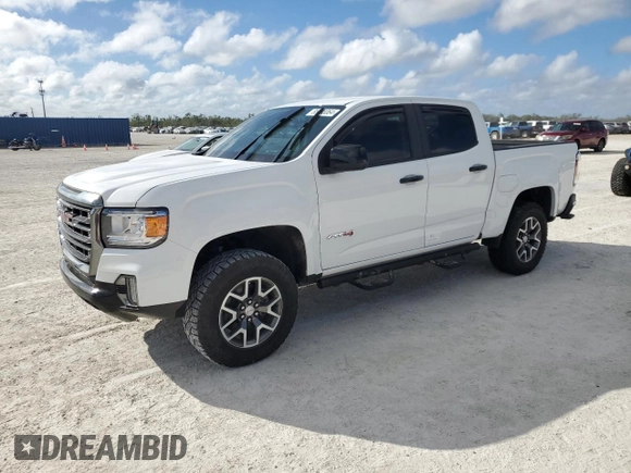 2021 GMC Canyon 4WD AT4 w/Cloth with VIN 1GTG6FEN5M1227253, listed as a Copart auction lot 85593064 with 0 mi miles and Non Repairable. Bid and sale history available at carsss.com. Image 1.