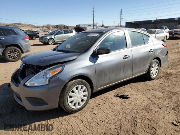 2017 Nissan Versa SV with VIN 3N1CN7AP4HL835782, listed as a Copart auction lot 43044055 with 75,910 mi miles and Non repairable. Bid and sale history available at DreamBid. Image 1.