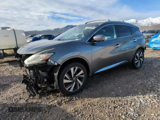 2017 Nissan Murano Platinum with VIN 5N1AZ2MG8HN177032, listed as a Copart auction lot 46826955 with 129,652 mi miles and Salvage Title. Bid and sale history available at carsss.com. Image 1.