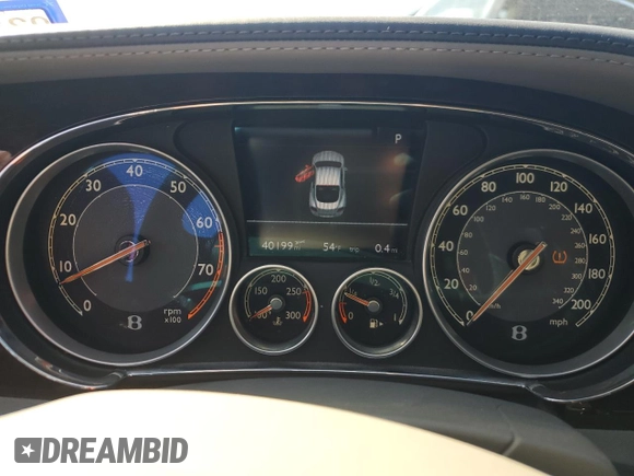2014 Bentley Continental GT with VIN SCBFT7ZA2EC088631, listed as a Copart auction lot 88113335 with 40,199 mi miles and Salvage Title. Bid and sale history available at DreamBid. Image 9.