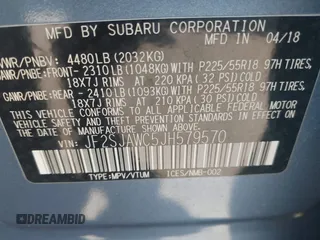 2018 Subaru Forester Touring z VIN JF2SJAWC5JH579570, wystawiony jako IAAI lot #41712344 z przebiegiem 102 251 mil mil oraz . Historia ofert i sprzedaży dostępna na DreamBid. Obrazek 9.