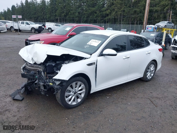 2018 Kia Optima S with VIN 5XXGT4L32JG262167, listed as a IAAI auction lot 41919613 with 1 mi miles. Bid and sale history available at carsss.com. Image 17.