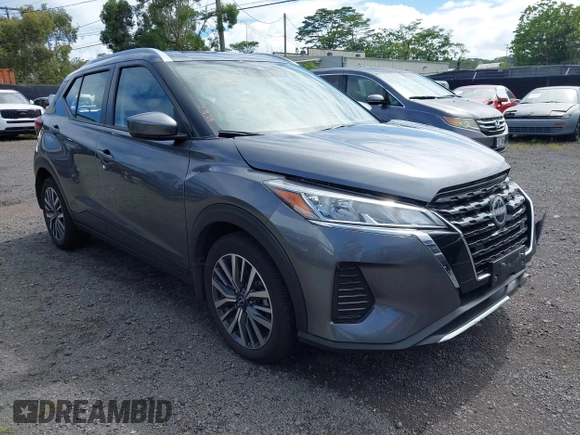 2024 Nissan Kicks SV with VIN 3N1CP5CV5RL504477, listed as a IAAI auction lot 41809238 with 13,414 mi miles and . Bid and sale history available at DreamBid. Image 1.