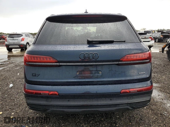 2023 Audi Q7 Premium Plus with VIN WA1LCBF74PD018874, listed as a Copart auction lot 50329145 with 24,558 mi miles and Salvage title. Bid and sale history available at DreamBid. Image 6.