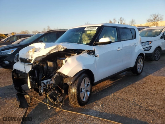 2014 Kia Soul with VIN KNDJN2A28E7057949, listed as a Copart auction lot 77776653 with 0 mi miles and Salvage Title. Bid and sale history available at carsss.com. Image 1.