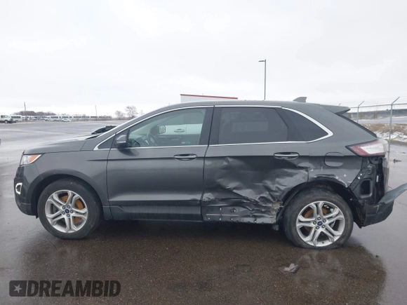 2017 Ford Edge Titanium with VIN 2FMPK4K9XHBB58184, listed as a IAAI auction lot 41945899 with 107,341 mi miles. Bid and sale history available at carsss.com. Image 14.