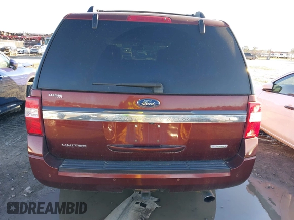 2017 Ford Expedition Max Limited with VIN 1FMJK1KT8HEA62915, listed as a IAAI auction lot 41720064 with 67,744 mi miles and . Bid and sale history available at DreamBid. Image 16.