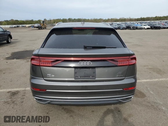 2019 Audi Q8 Premium Plus with VIN WA1BVAF15KD025823, listed as a Copart auction lot 49646583 with 59,976 mi miles. Bid and sale history available at carsss.com. Image 6.