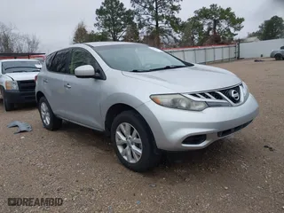 2013 Nissan Murano SV with VIN JN8AZ1MUXDW205278, listed as a IAAI auction lot 41605069 with 1 mi miles. Bid and sale history available at carsss.com. Image 1.