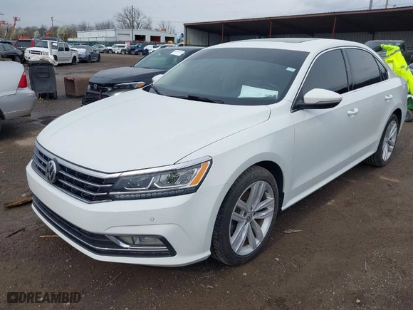 2018 Volkswagen Passat 2.0T SE with VIN 1VWBA7A35JC018885, listed as a IAAI auction lot 41955324 with 107,046 mi miles. Bid and sale history available at carsss.com. Image 2.