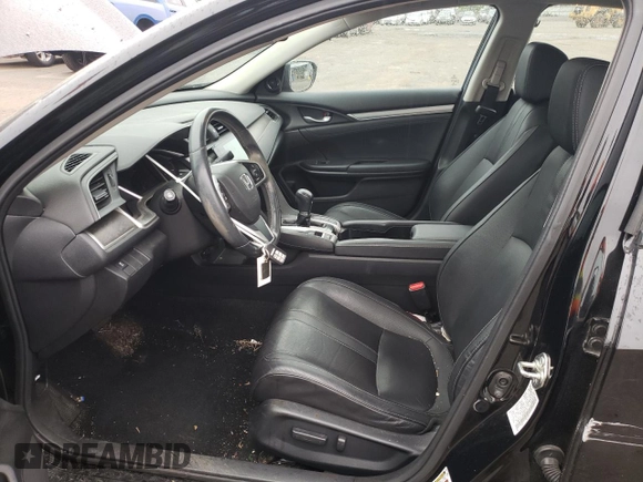2017 Honda Civic EX-L with VIN 19XFC1F73HE201731, listed as a Copart auction lot 60104785 with 63,932 mi miles and Salvage title. Bid and sale history available at DreamBid. Image 7.
