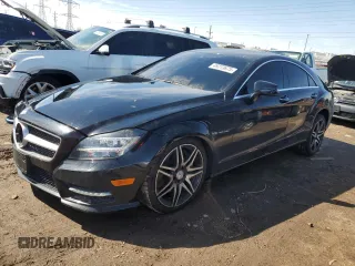 2012 Mercedes-Benz CLS-Class CLS 550 with VIN WDDLJ7DB4CA053402, listed as a Copart auction lot 49273675 with 99,005 mi miles and Salvage Title. Bid and sale history available at carsss.com. Image 1.