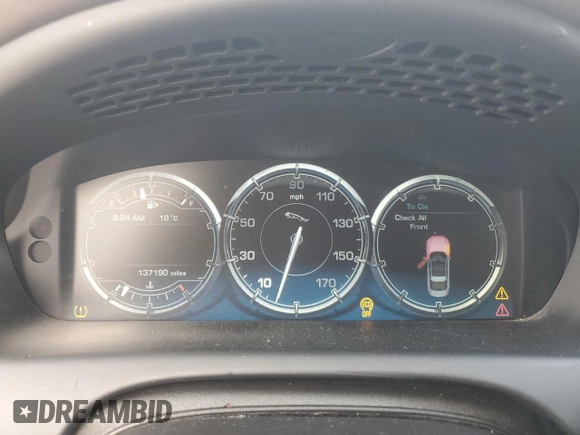 2014 Jaguar XJ with VIN SAJWA2GZ8E8V60138, listed as a Copart auction lot 86384064 with 137,190 mi miles and Salvage Title. Bid and sale history available at carsss.com. Image 9.